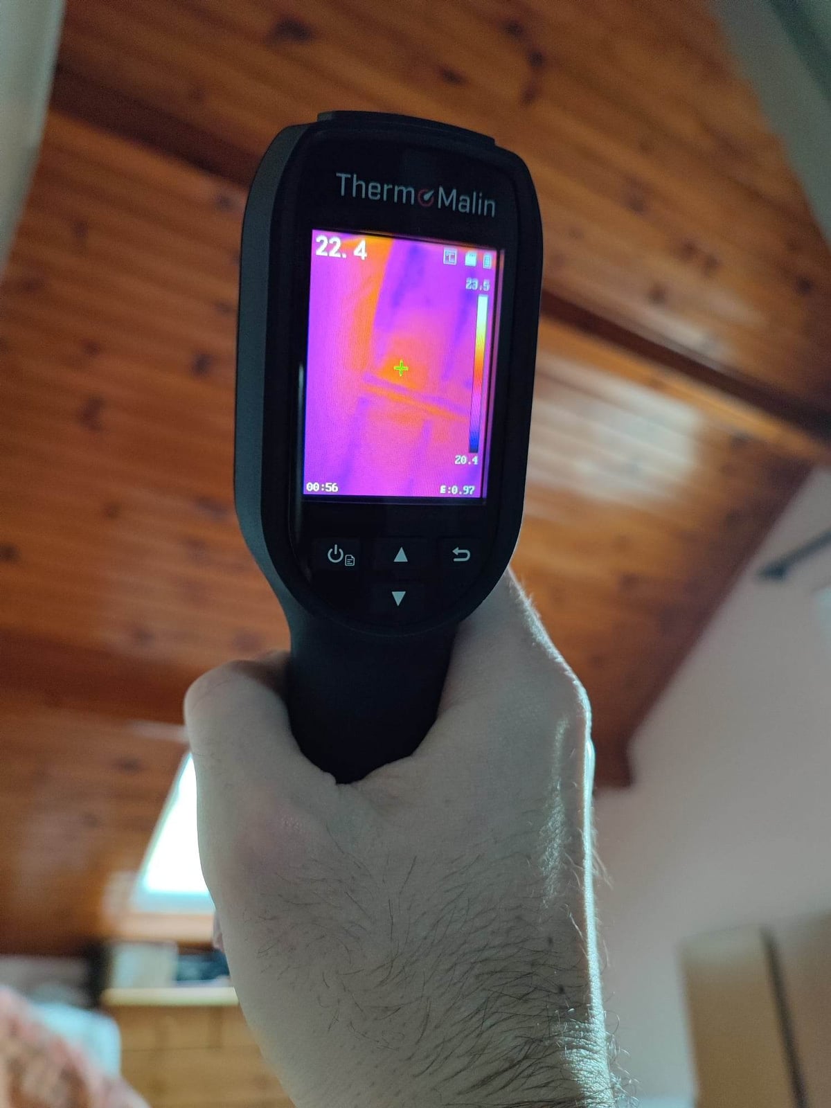 Photo d'une mesure thermique réalisée par EDH
